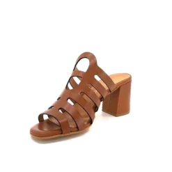 JHay 7672 Cuir Marron*Femme Mules