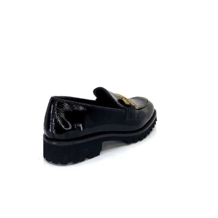 JHay 1155 Cuir Noir*Femme Mocassins