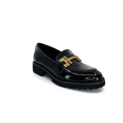 JHay 1155 Cuir Noir*Femme Mocassins