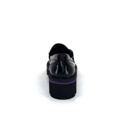 JHay 1126 Cuir Noir*Femme Mocassins