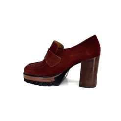 JHay 1425 Daim Rust*Femme Mocassins