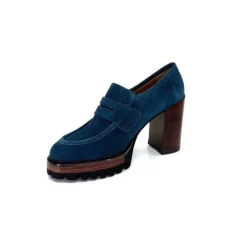 JHay 1425 Daim Vert Petrole*Femme Mocassins