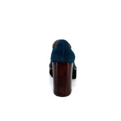 JHay 1425 Daim Vert Petrole*Femme Mocassins
