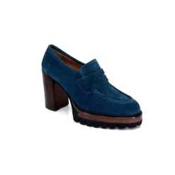 JHay 1425 Daim Vert Petrole*Femme Mocassins