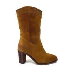 king 8212 Daim Camel*Femme Santiags