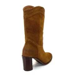 king 8212 Daim Camel*Femme Santiags