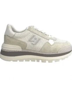 Liu.Jo Ba3119Px0270 Daim Textile Blanc*Femme Baskets