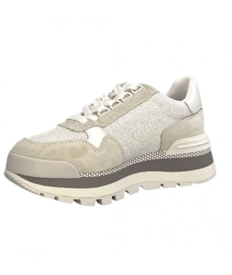 Liu.Jo Ba3119Px0270 Daim Textile Blanc*Femme Baskets