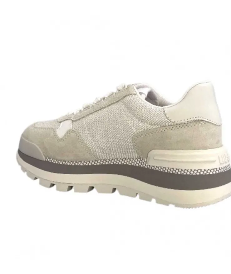 Liu.Jo Ba3119Px0270 Daim Textile Blanc*Femme Baskets