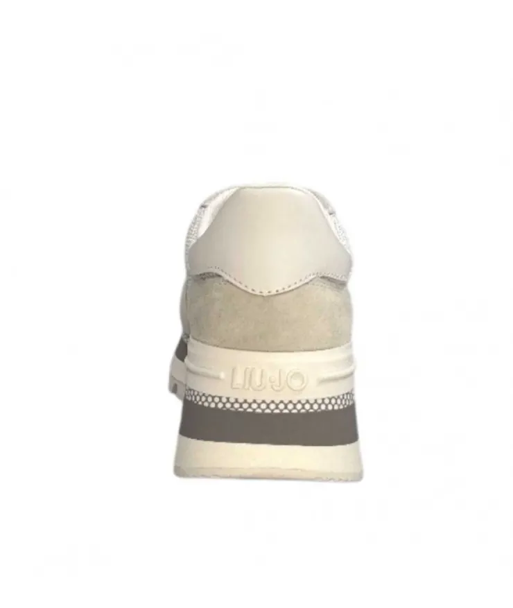 Liu.Jo Ba3119Px0270 Daim Textile Blanc*Femme Baskets