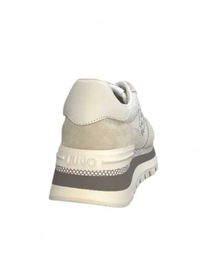 Liu.Jo Ba3119Px0270 Daim Textile Blanc*Femme Baskets