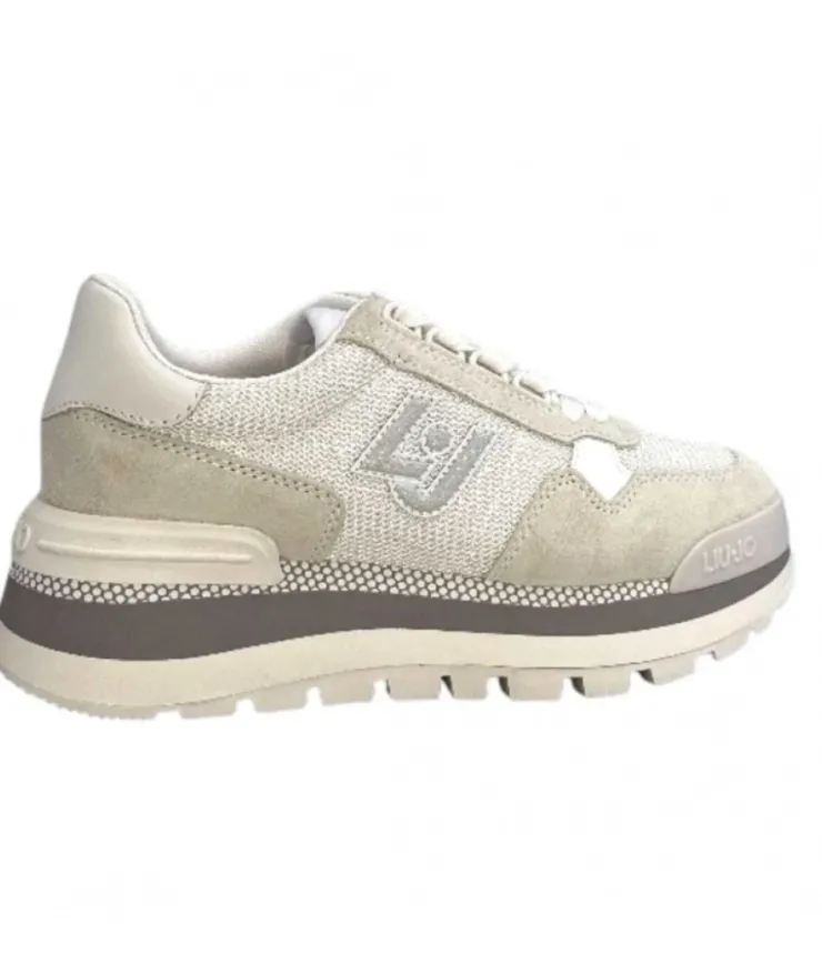 Liu.Jo Ba3119Px0270 Daim Textile Blanc*Femme Baskets