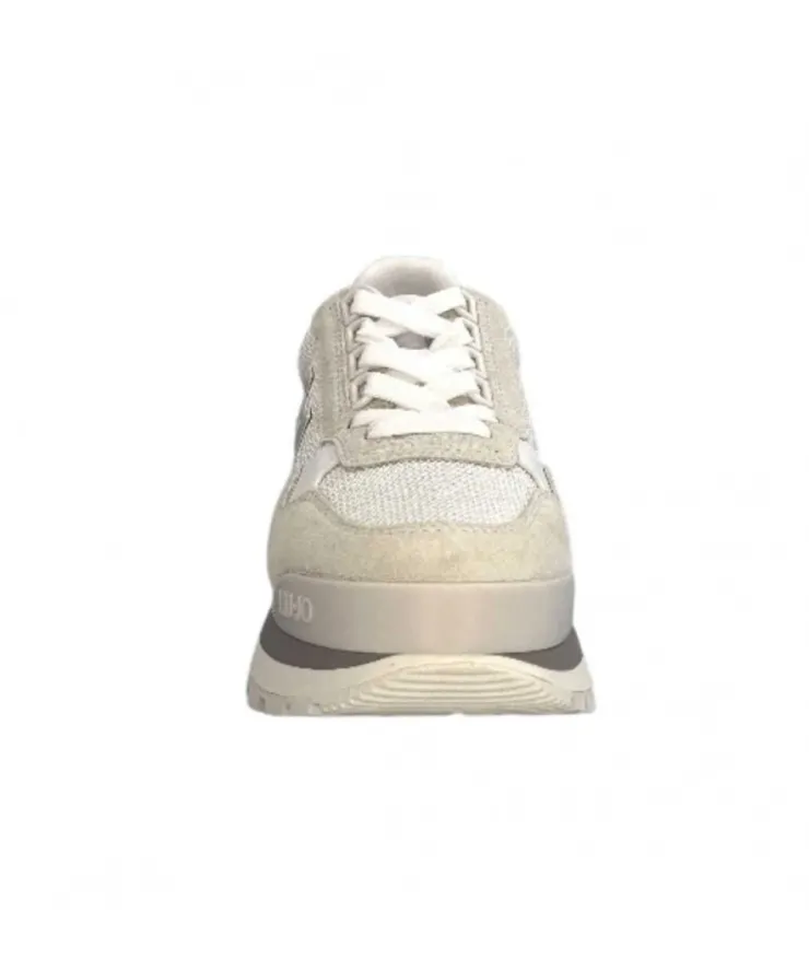Liu.Jo Ba3119Px0270 Daim Textile Blanc*Femme Baskets