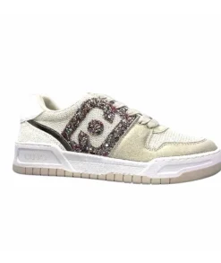 Liu.Jo Ba3093Tx306 Suede Textile Blanc Glitter*Femme Baskets