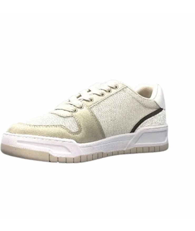 Liu.Jo Ba3093Tx306 Suede Textile Blanc Glitter*Femme Baskets