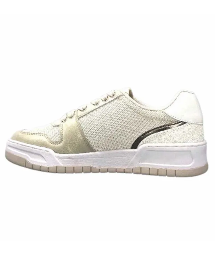 Liu.Jo Ba3093Tx306 Suede Textile Blanc Glitter*Femme Baskets