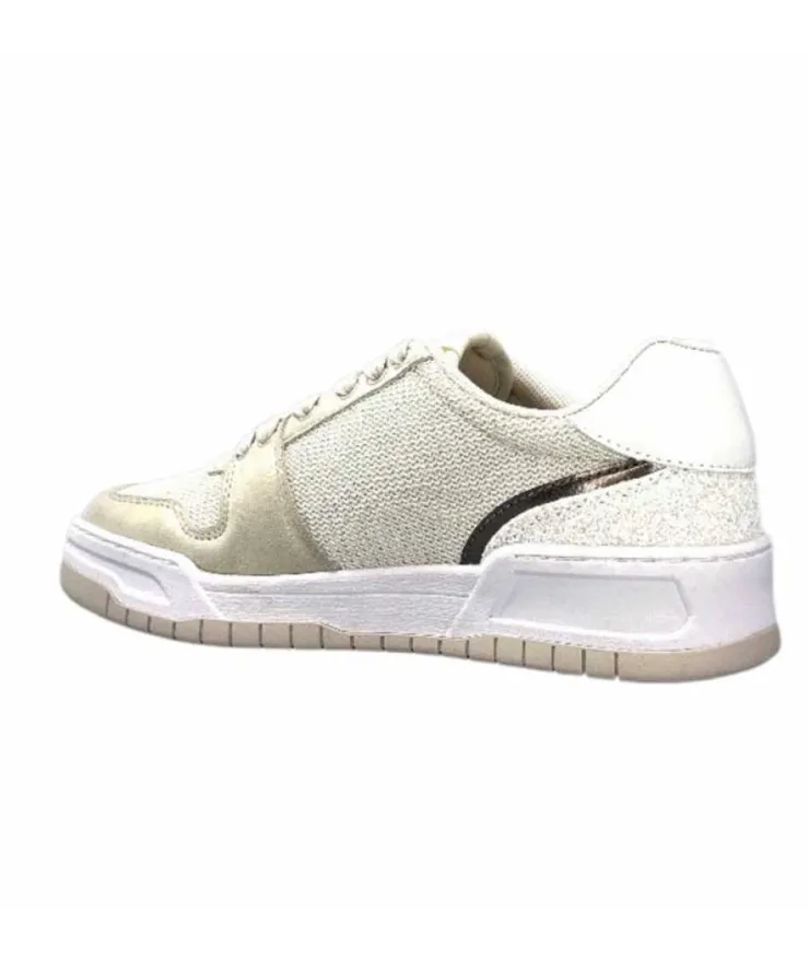 Liu.Jo Ba3093Tx306 Suede Textile Blanc Glitter*Femme Baskets