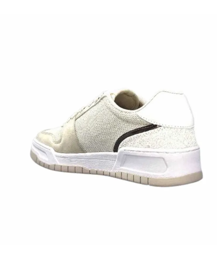 Liu.Jo Ba3093Tx306 Suede Textile Blanc Glitter*Femme Baskets