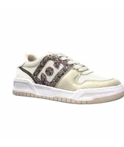 Liu.Jo Ba3093Tx306 Suede Textile Blanc Glitter*Femme Baskets