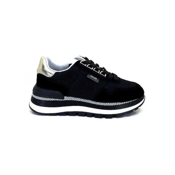 Liu.Jo Bf3057 Amazing 10 Textile Noir*Femme Baskets