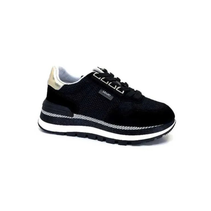 Liu.Jo Bf3057 Amazing 10 Textile Noir*Femme Baskets