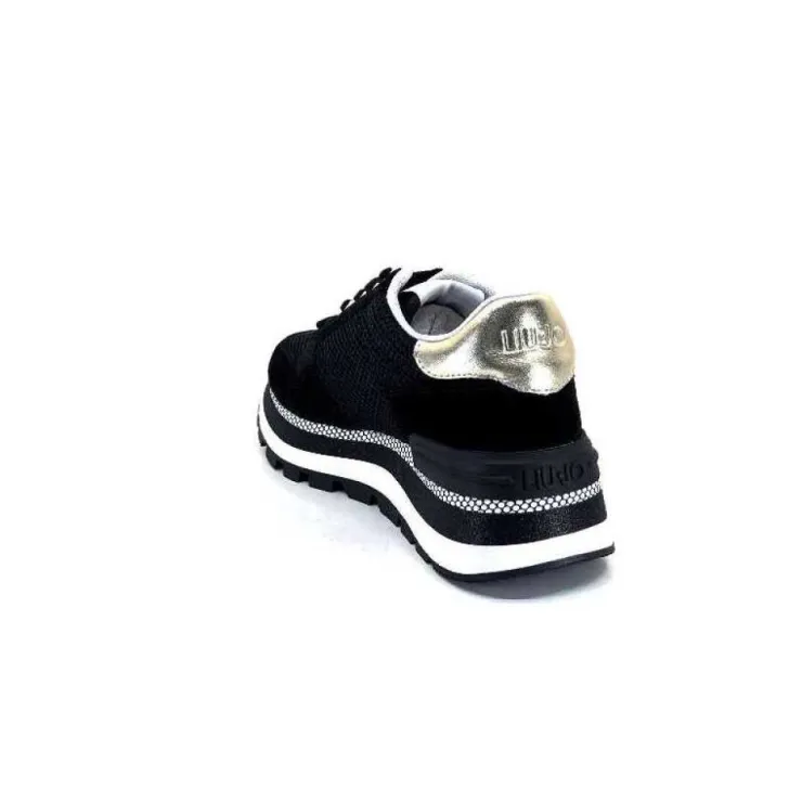 Liu.Jo Bf3057 Amazing 10 Textile Noir*Femme Baskets