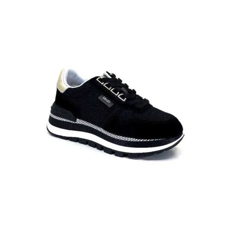 Liu.Jo Bf3057 Amazing 10 Textile Noir*Femme Baskets