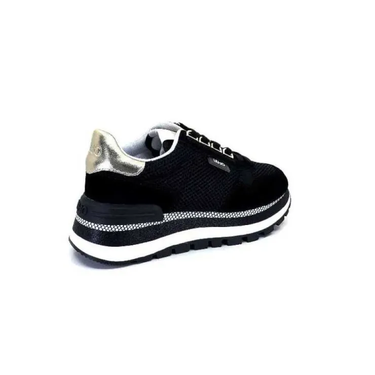 Liu.Jo Bf3057 Amazing 10 Textile Noir*Femme Baskets