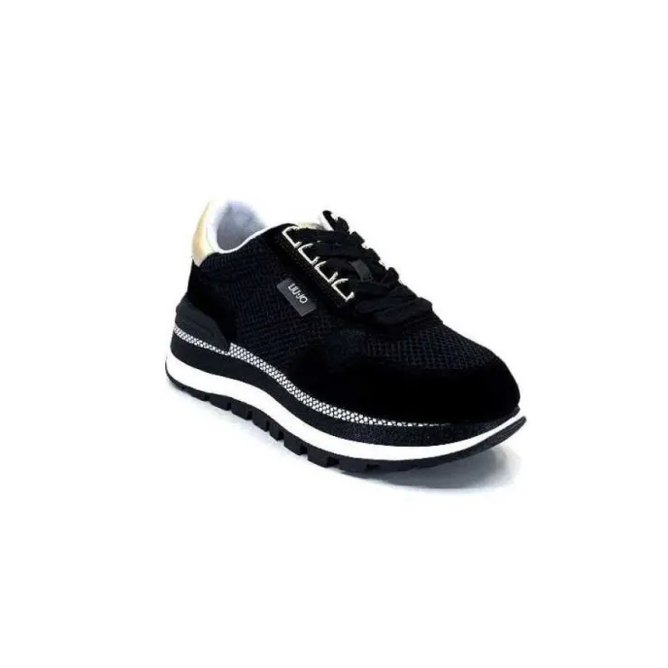 Liu.Jo Bf3057 Amazing 10 Textile Noir*Femme Baskets