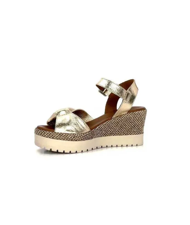 Lune & L'autre Clemtine Cuir Or*Femme Plateformes