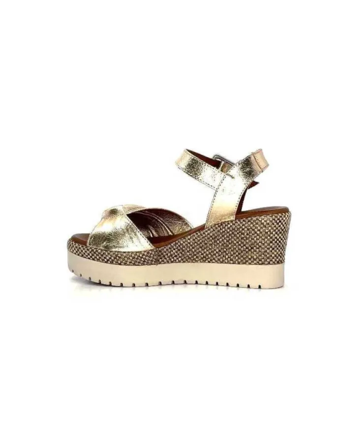 Lune & L'autre Clemtine Cuir Or*Femme Plateformes