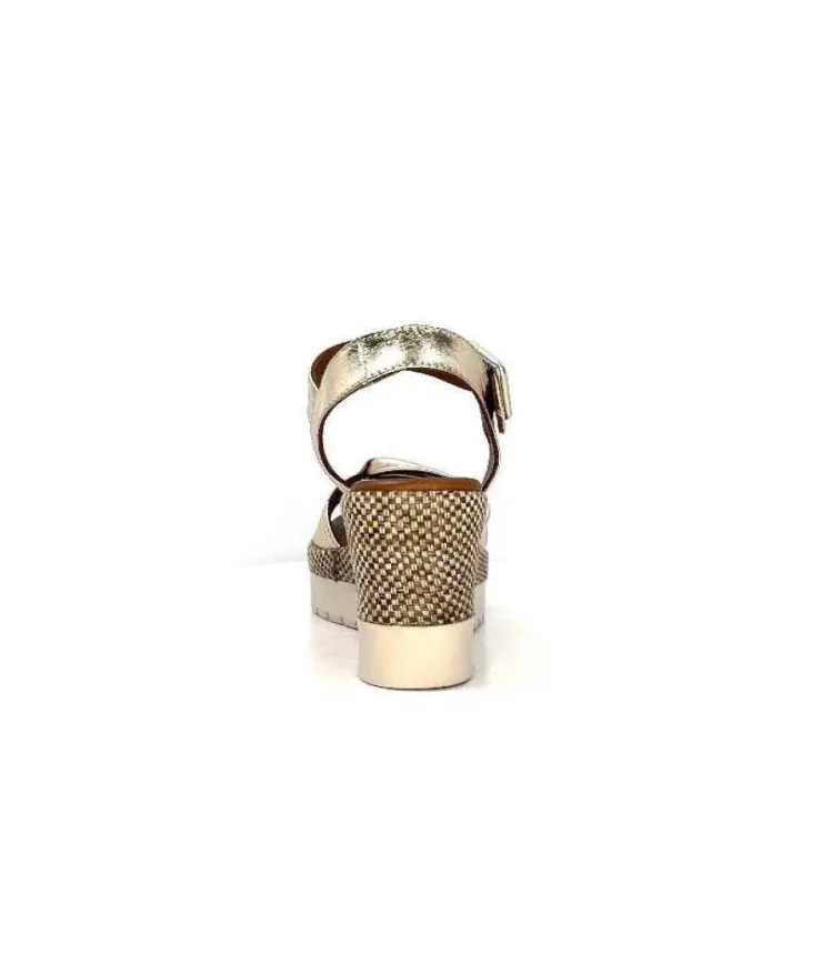 Lune & L'autre Clemtine Cuir Or*Femme Plateformes
