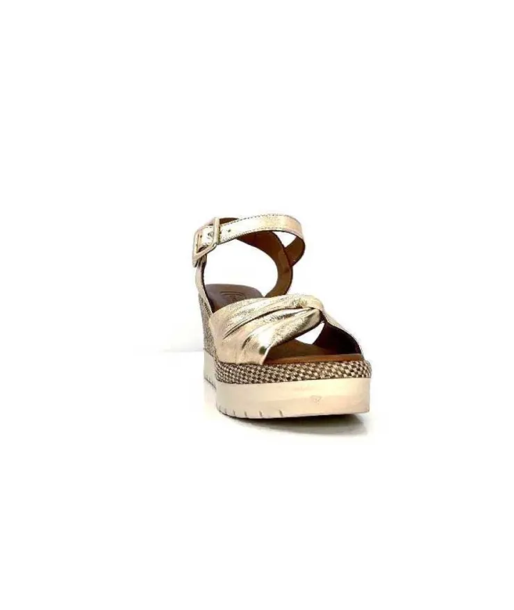 Lune & L'autre Clemtine Cuir Or*Femme Plateformes