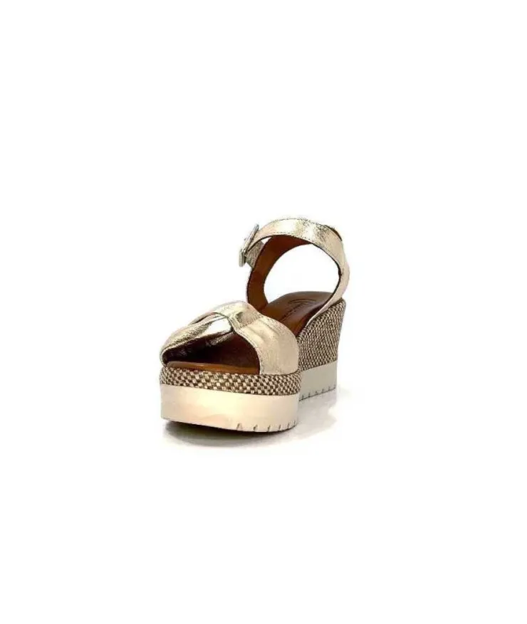 Lune & L'autre Clemtine Cuir Or*Femme Plateformes