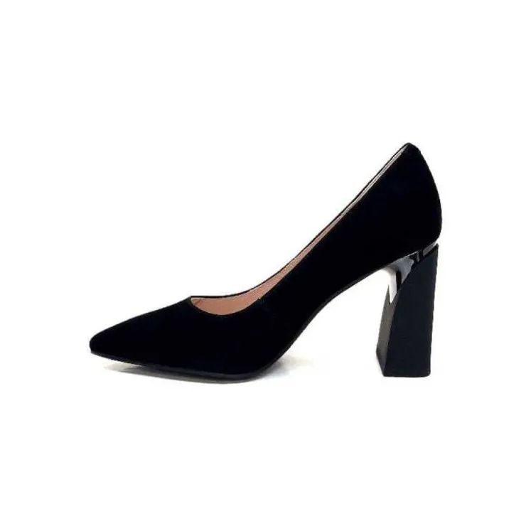 Elue Par Nous Metamorfose Palencia Daim Noir*Femme Escarpins