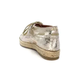 Minka Arnaud Cuir Nude Metal Or*Femme Lacets