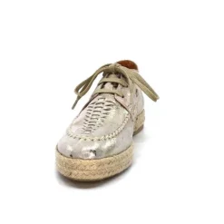 Minka Arnaud Cuir Nude Metal Or*Femme Lacets