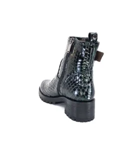 Minka Din 7 Cuir Coco Vert*Femme Bottines