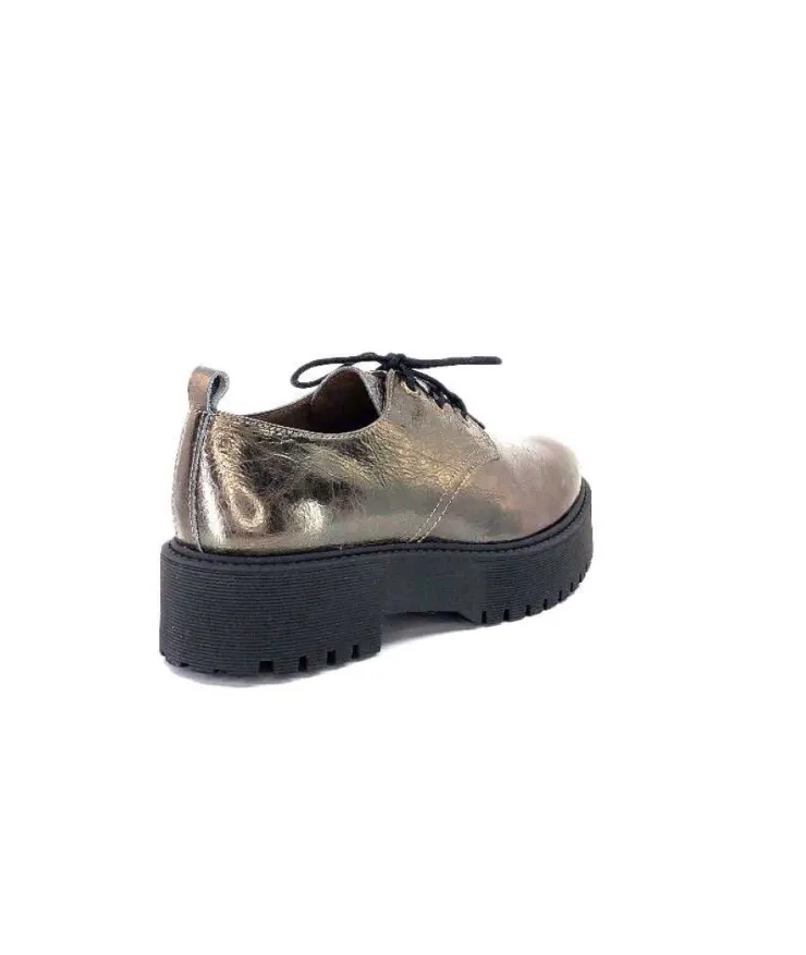 Minka Dunvel Cuir Metal Taupe*Femme Lacets