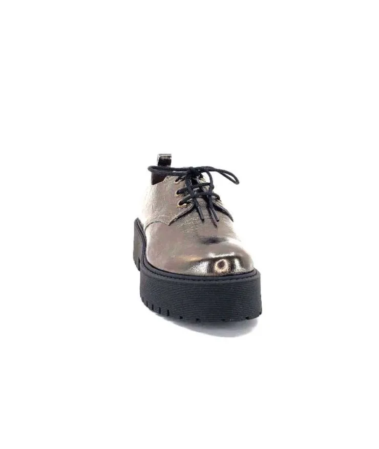 Minka Dunvel Cuir Metal Taupe*Femme Lacets