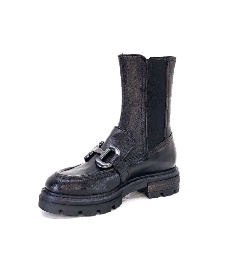Mjus P31204 Cuir Noir*Femme Mocassins