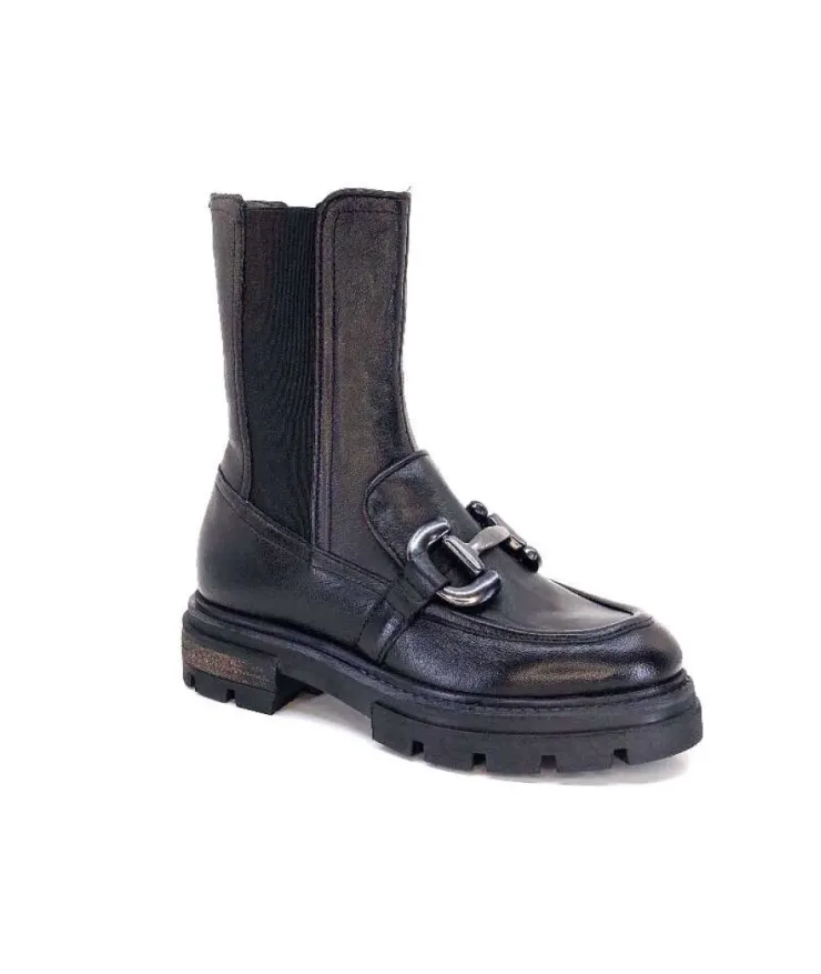Mjus P31204 Cuir Noir*Femme Mocassins