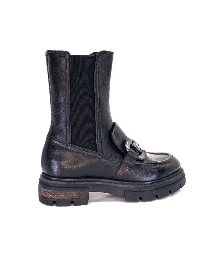 Mjus P31204 Cuir Noir*Femme Mocassins