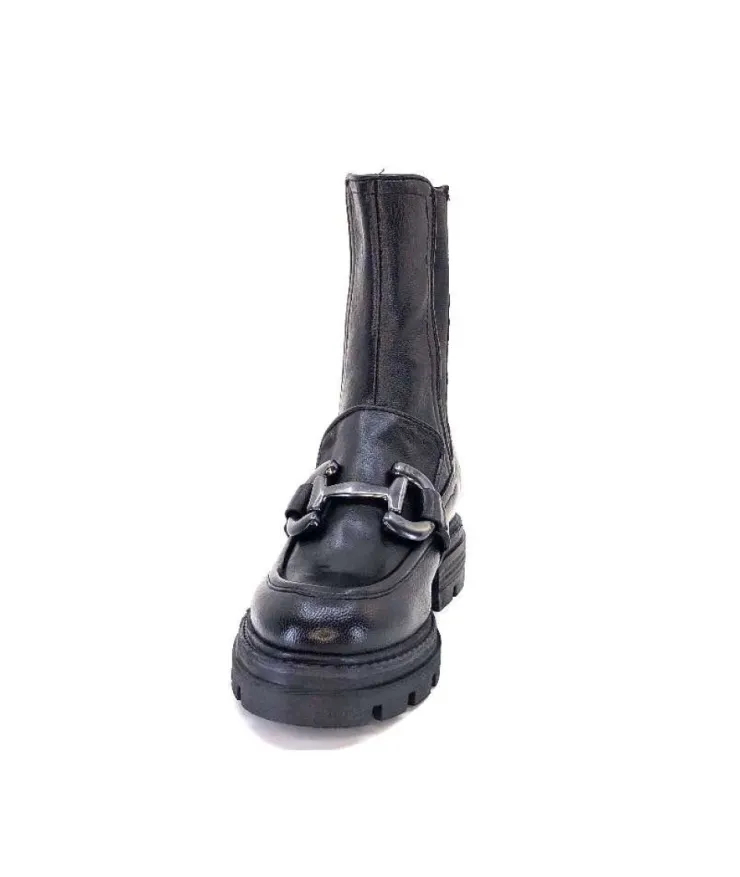 Mjus P31204 Cuir Noir*Femme Mocassins