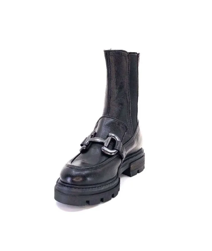 Mjus P31204 Cuir Noir*Femme Mocassins