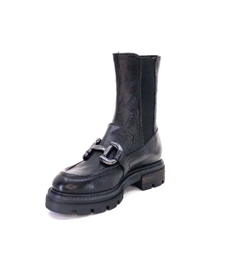 Mjus P31204 Cuir Noir*Femme Mocassins