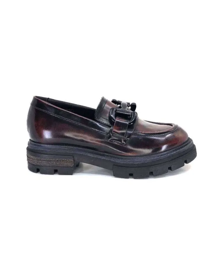 Mjus P31103 Cuir Spazzolato Merlot*Femme Mocassins