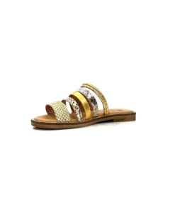 MKD Altesse 1 Cuir Multi Or*Femme Mules