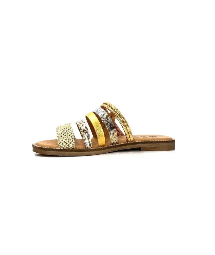 MKD Altesse 1 Cuir Multi Or*Femme Mules