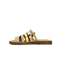 MKD Altesse 1 Cuir Multi Or*Femme Mules